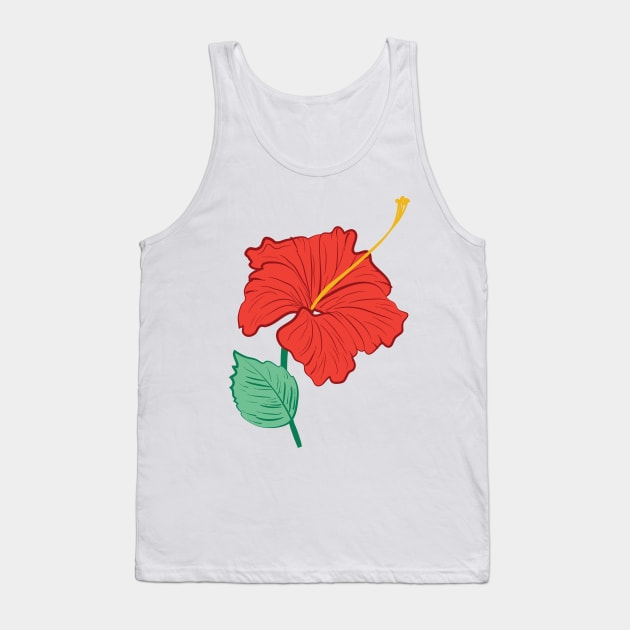 Hibiscus Tank Top by SWON Design